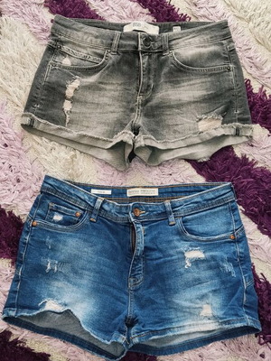 Women's denim shorts like new, BSB size 29 and Bershka size 30