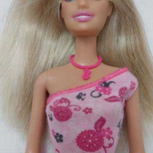 Barbie Pink Floral Chic Dress like new with original dress