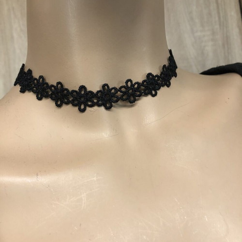 Black choker necklace
