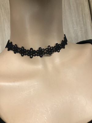 Black choker necklace