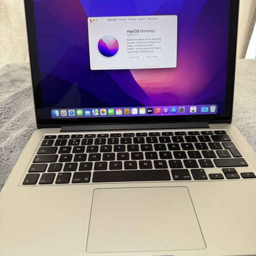 MacBook Pro Retina Display 13.3” Silver, 16GB RAM, 500GB SSD