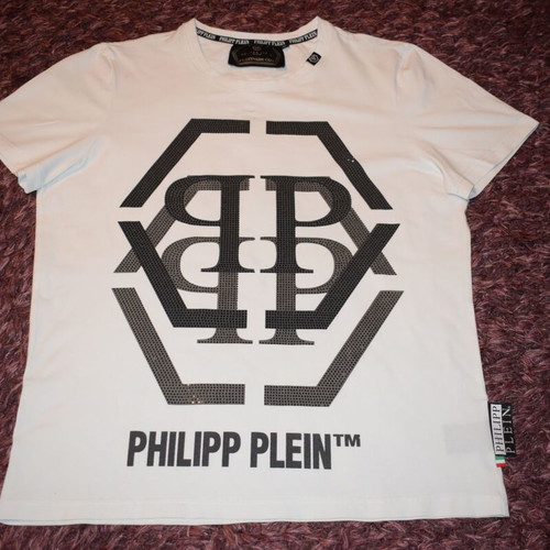 Philipp Plein T-shirt women size XL like new, white and black