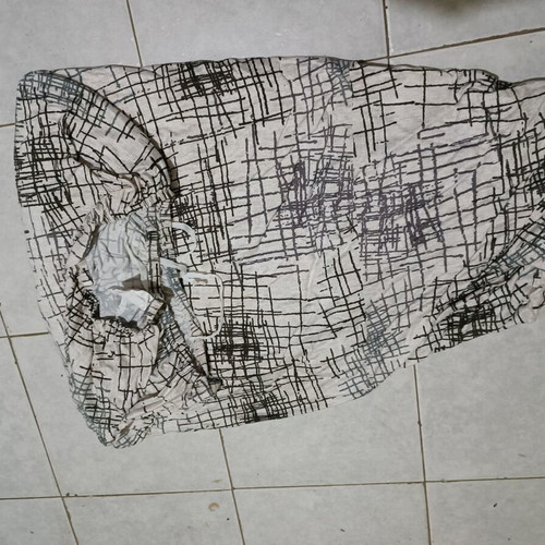 Elastic sofa covers with geometric pattern like new, separate sale