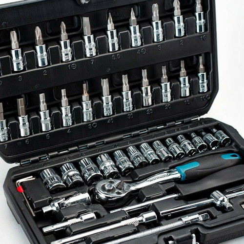 Bormann 46-Piece 1/4" Ratchet Set New in Plastic Case