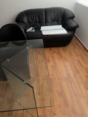 Leather two-seater sofa like new
