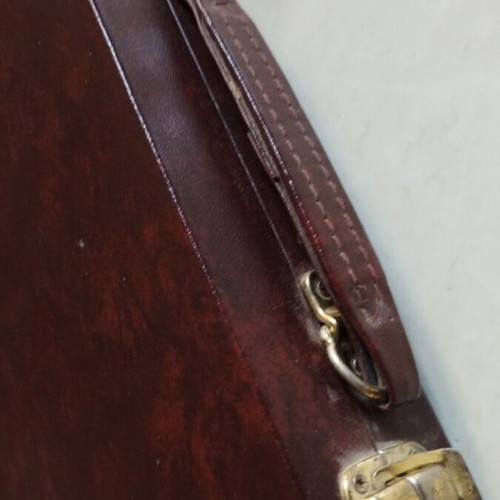Backgammon vintage leather travel case 1980 used