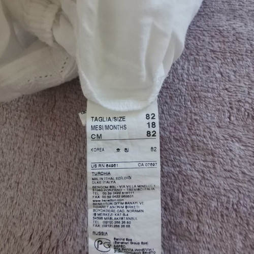 Benetton baby dress size 82 like new