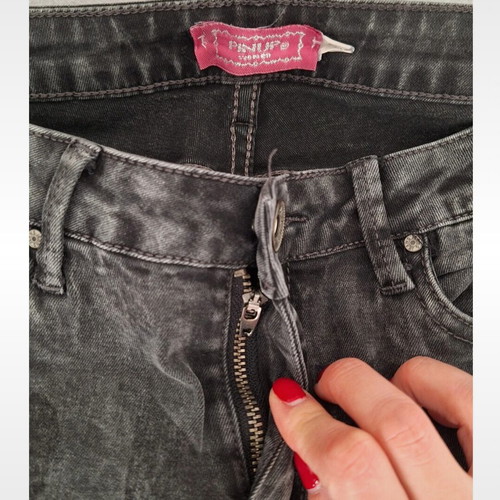 PinUp denim pants used, grey, size M
