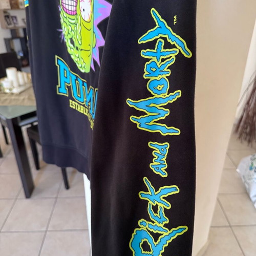 Puma x Rick and Morty jacket like new, size XL, black and green