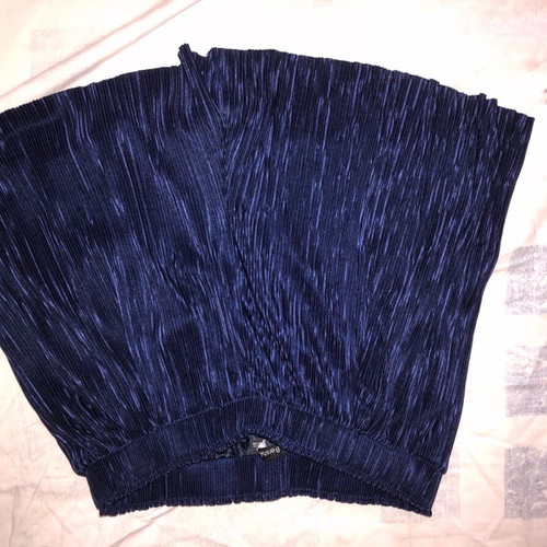 Shorts BERSHKA pleated dark blue new size M
