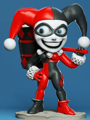 3D model Harley Quinn 2 new, painted ready 10 cm