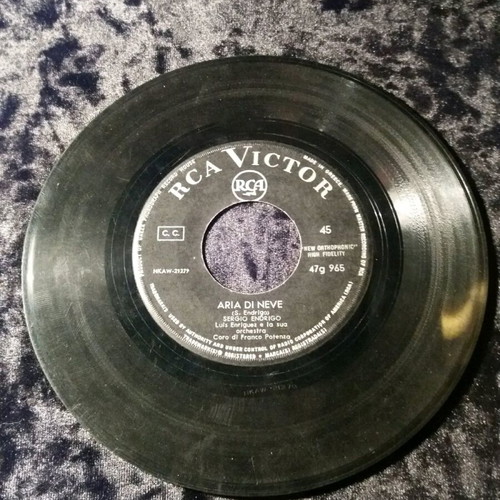 Sergio Endrigo-Aria di neve 7" used, entechno
