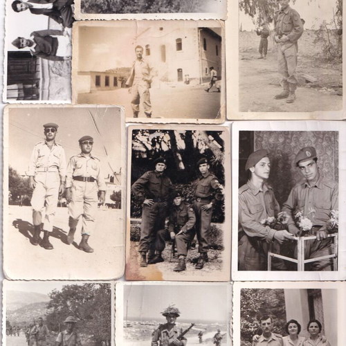 Military portraits used, pack of 105, Greek army