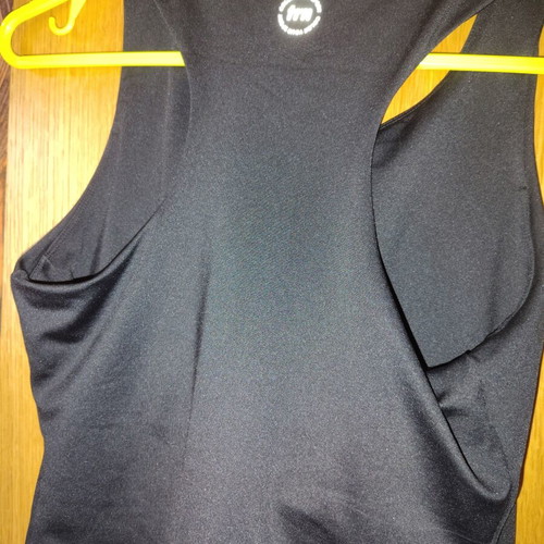Terranova sports top with built-in support, black, size S