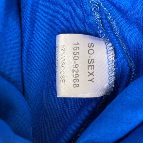 Blue long dress like new, size Small, viscose fabric