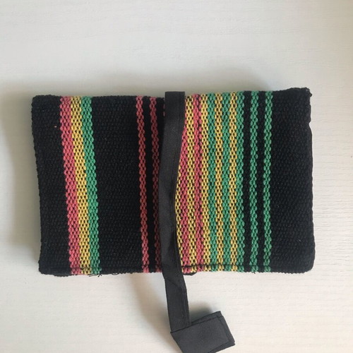 Handmade knitted tobacco pouch with inner recess new