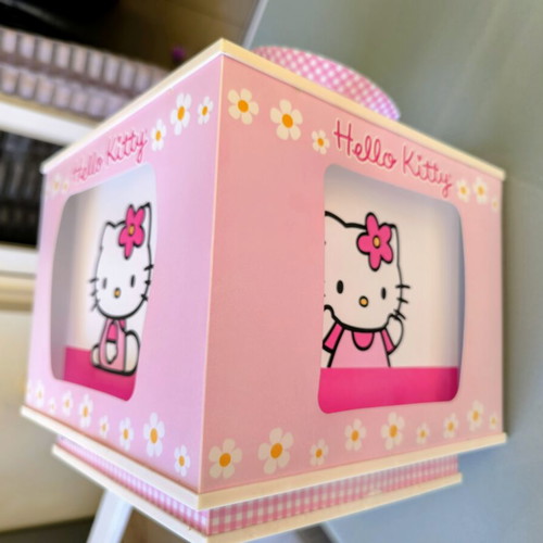 Hello Kitty ceiling light pink like new
