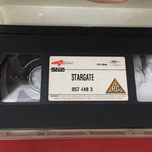 Stargate video cassette used, English version without subtitles