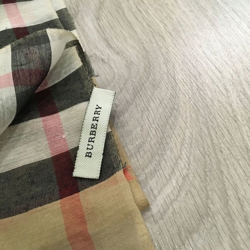 Burberry Silk Scarf like new, 75x125 cm, beige and brown