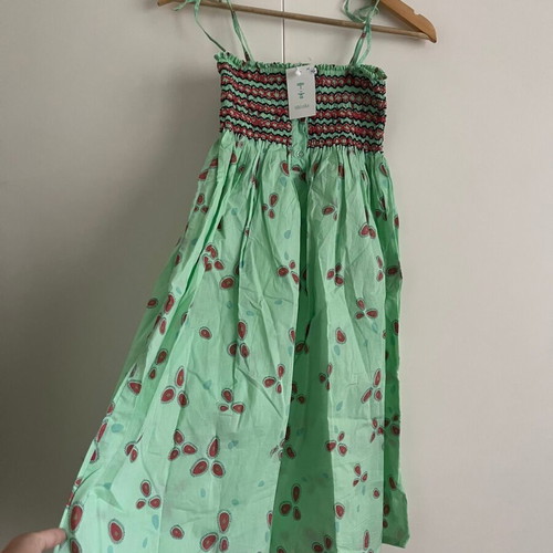 Tiki Tiki Smocked Summer Dress New, 100% Cotton, Adjustable Straps