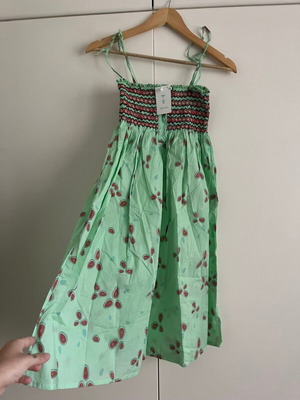 Tiki Tiki Smocked Summer Dress New, 100% Cotton, Adjustable Straps