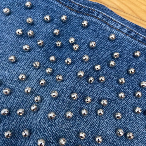 Jeans pants like new with disco balls, size M