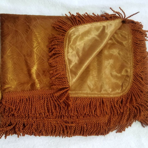 Velvet Tablecloth Mustard Gold 150x180 cm Lightweight Velour