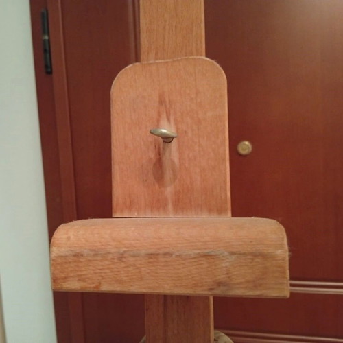 MABEF Large Lambda Easel, solid beech wood, Italian