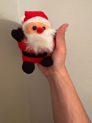 Small Santa Claus plush decorative new