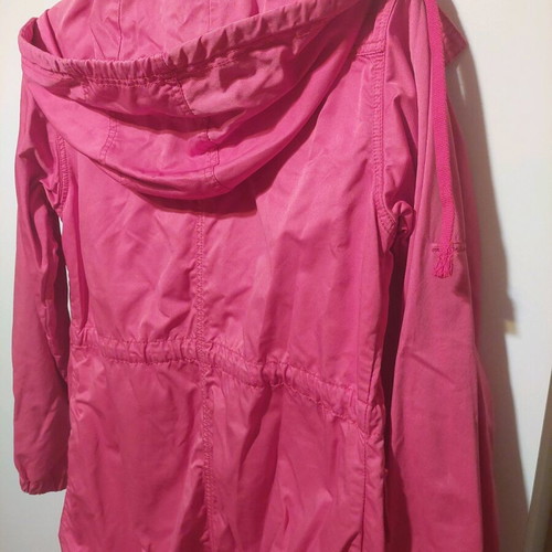 Benetton cotton coral trench coat like new, size M