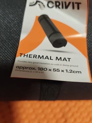Ισοθερμικό στρώμα Crivit 180x55x1,2εκ. για κάμπινγκ, γυμναστική ή γιόγκα