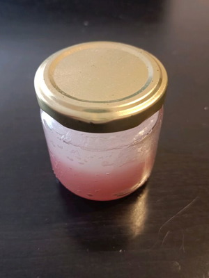 Decorative candle new in small jar