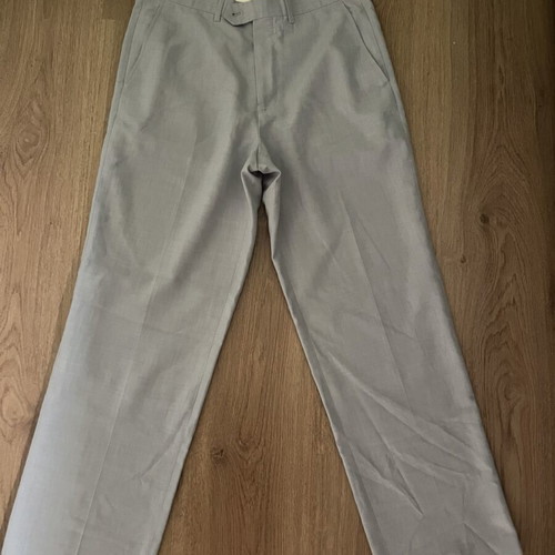 Office pants like new, soft light blue fabric