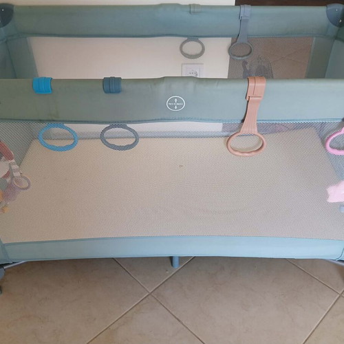 Playpen with 5 cm foam mattress, like new