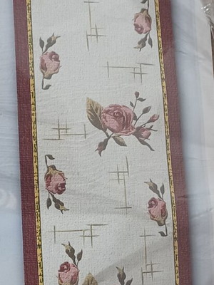 Table runner with flower print 0.40×1.40m new, unstitched