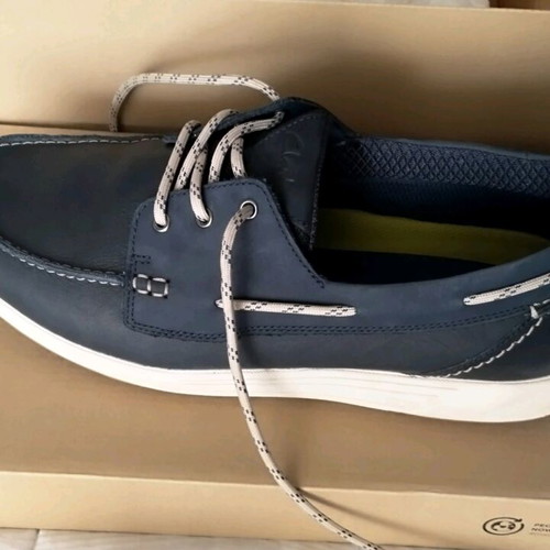 Clarks Sailview shoes navy blue size 43 new