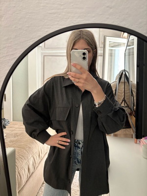 Zara shirt-coat like new, gray, size XS