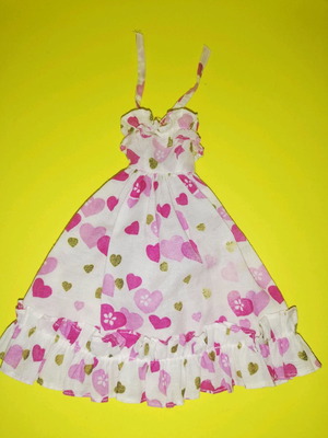 Bibi bo dress with hearts used