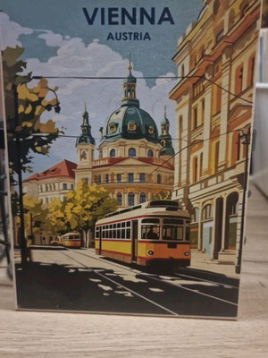 Wooden decorative plaque Vienna like new