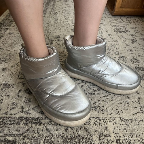 Ugg ankle boots size 39 used, silver