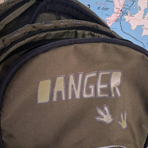 Goomby "Danger T-Rex" school backpack like new