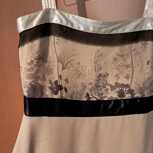 Naf Naf No40 evening dress like new, gray and beige