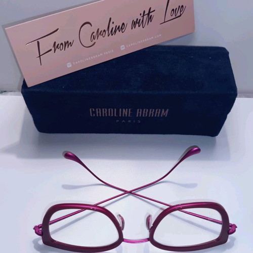 Caroline Abram Paris cat-eye eyeglasses like new, red and fuchsia