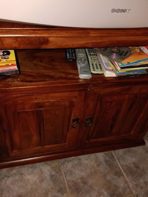Vintage TV cabinet like new, solid wood