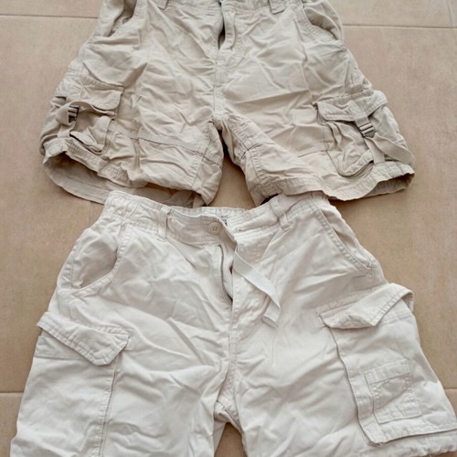 Bershka cargo shorts set of two, size S, used, beige