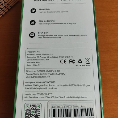 Smart Watch Blitzwolf BW-AT4 new condition