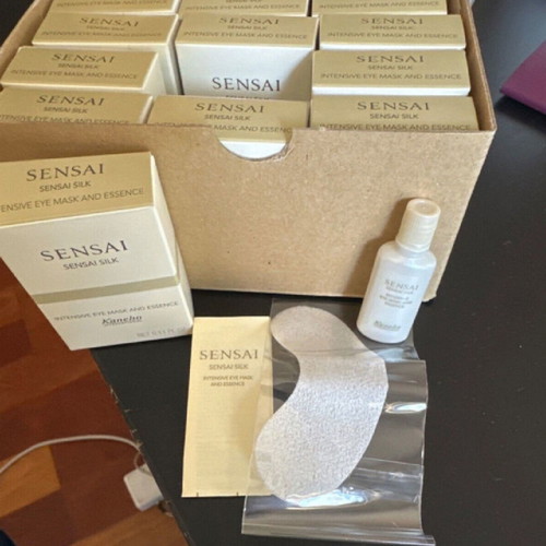 Sensai silk intensive eye mask and essence sample size new, pack of 3