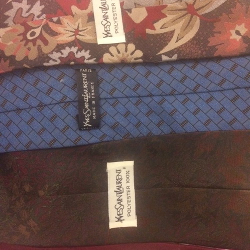 Set of 4 used Yves Saint Laurent authentic vintage ties