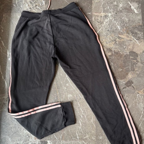 Adidas women's tracksuit like new, black with pink stripes, size M