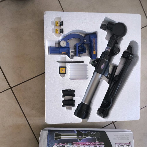 Science set telescope and microscope like new